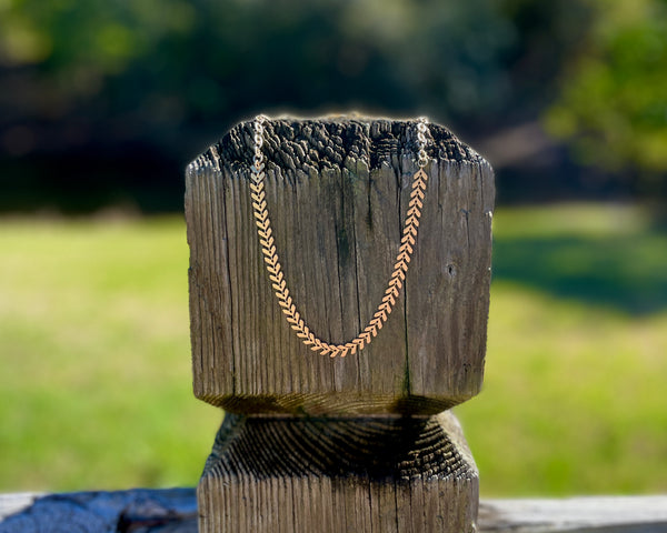 Gold Chevron Choker