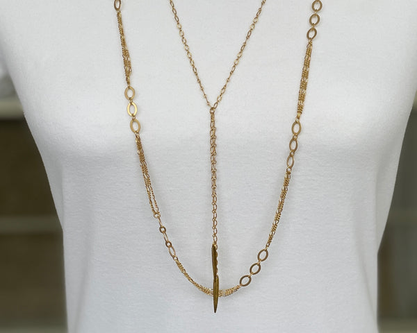 Long Gold Chain Necklace