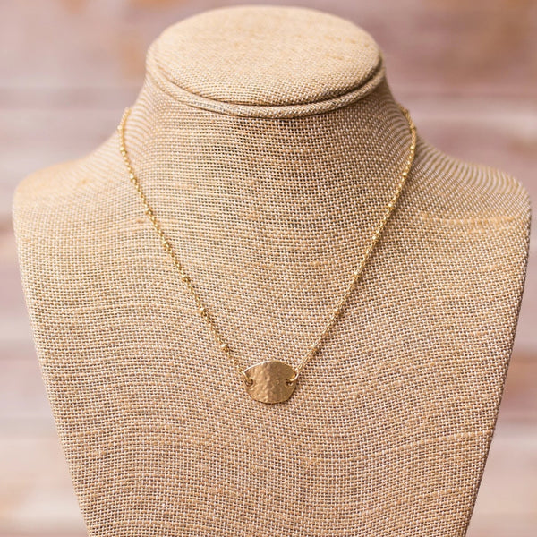 Gold Plated Necklace with Pendant - Swara Jewelry