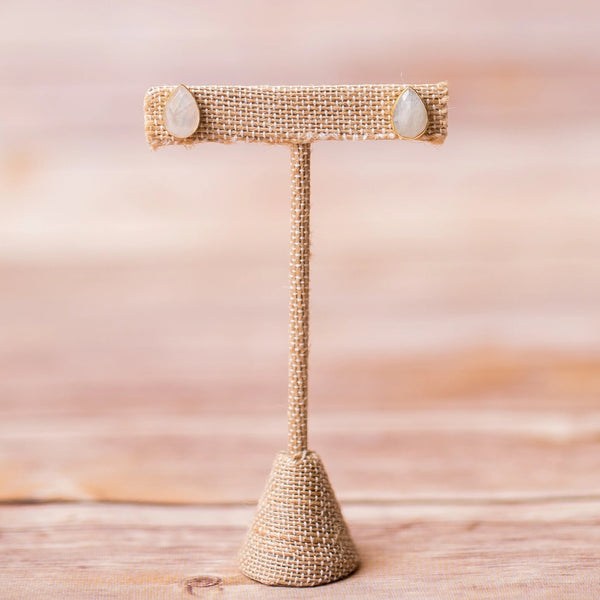 Teardrop Moonstone Earrings