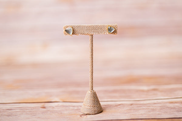 Crystal Triangle Earrings