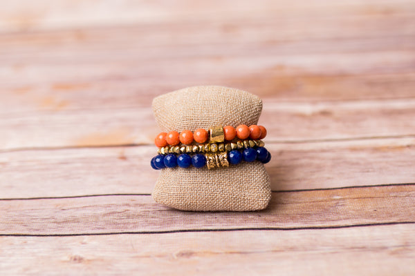 University of Florida Beaded Bracelets - Swara Jewelry