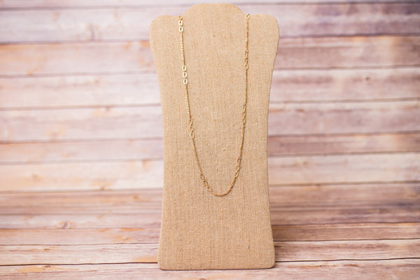 Long Gold Chain Necklace