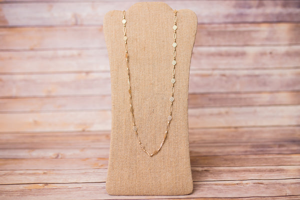 Long Gold Chain Necklace
