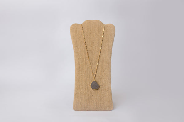 Long Druzy Necklace - Handmade