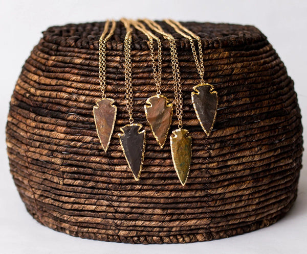 Arrowhead Pendant Necklace - Swara Jewelry