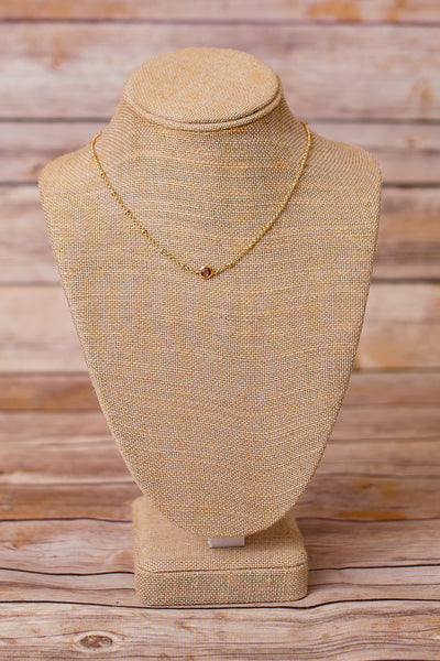 Petite Necklace with Pendant - Swara Jewelry