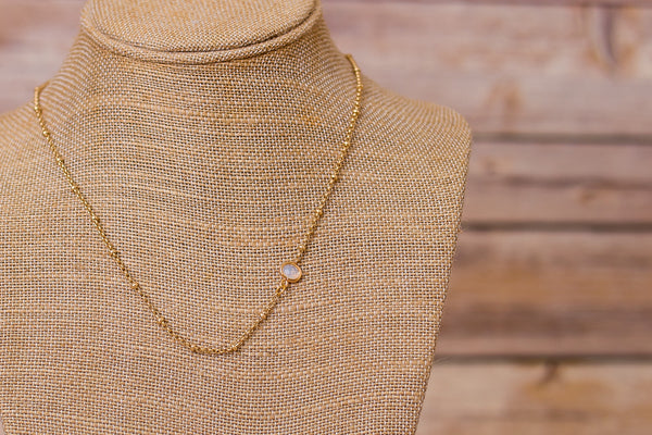 Petite Necklace with Pendant - Swara Jewelry