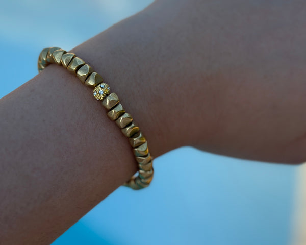 Brass Nugget Bracelet