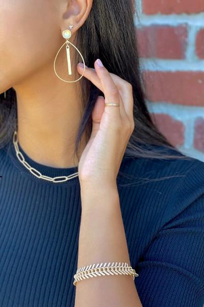 Gold Fishbone Bracelet