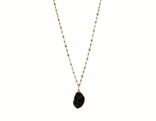 Long Druzy Necklace
