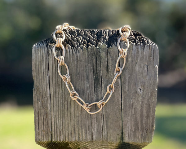 Gold Chunky Statement Necklace