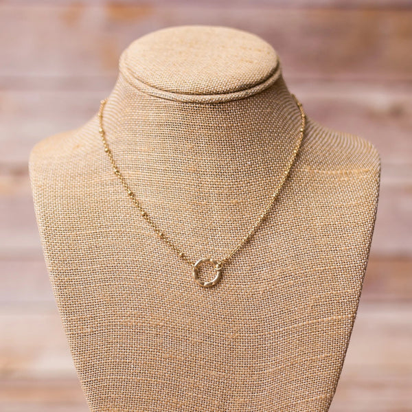 Gold Plated Necklace with Pendant - Swara Jewelry