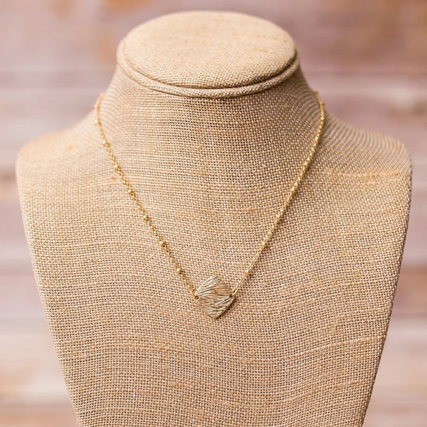 Gold Plated Necklace with Pendant - Swara Jewelry