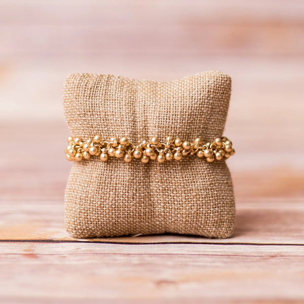 Gold Plated Bobble Bracelet - Swara Jewelry