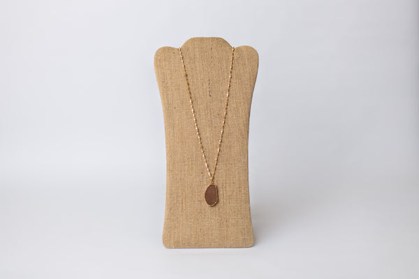 Long Druzy Necklace - Handmade
