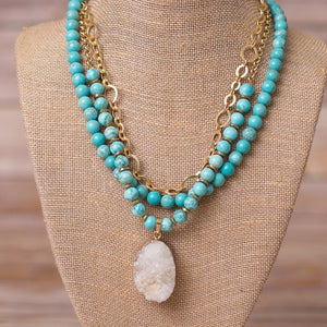 Triple Strand Necklace - Swara Jewelry
