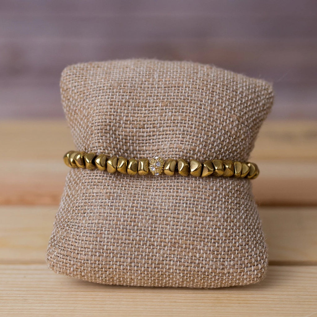 Gold Plated Nugget Bracelet | Under the Rose