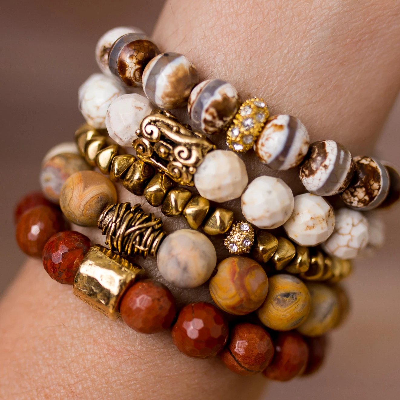 Get It Bracelet Stack, Brown