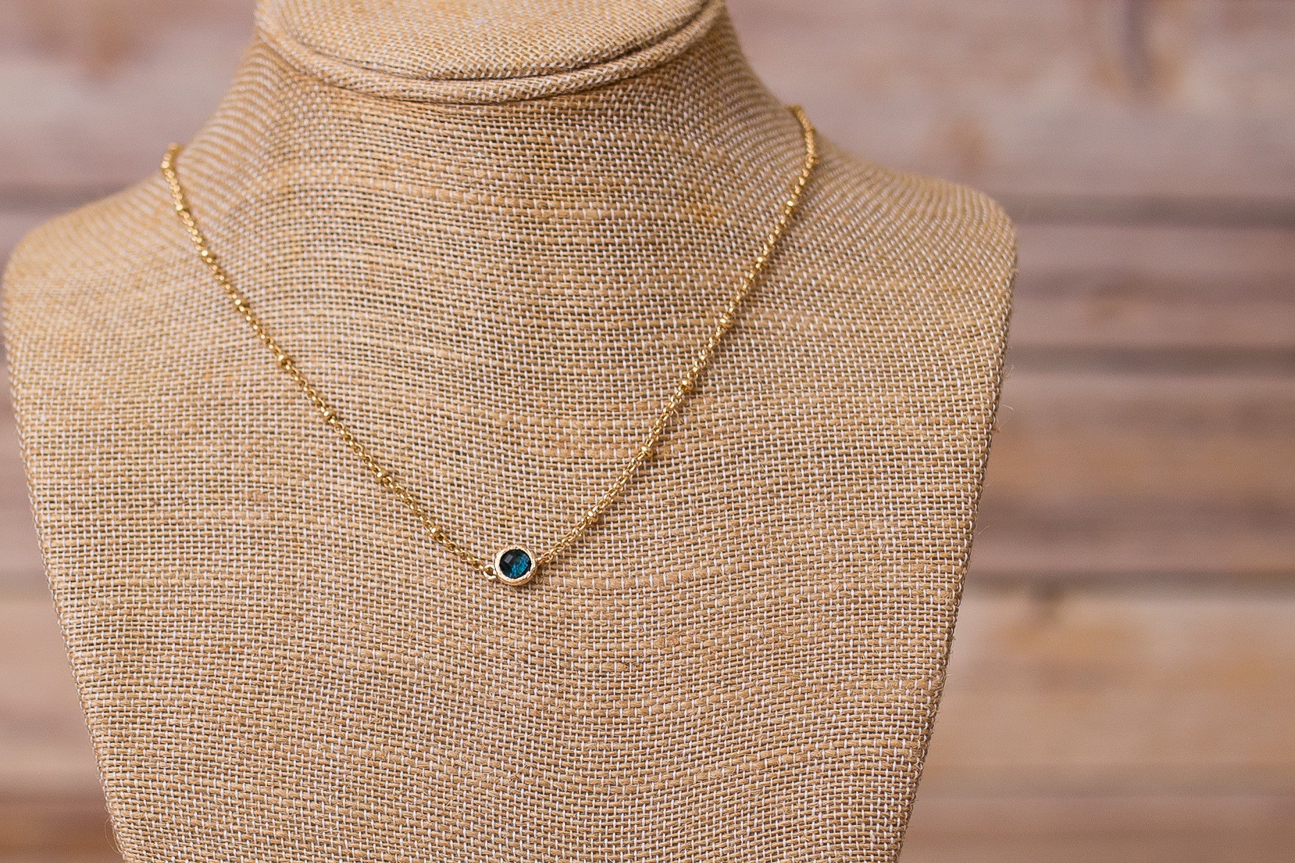 Petite Necklace with Pendant - Swara Jewelry
