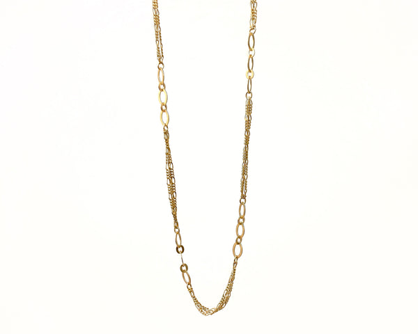 Long Gold Layering Necklace