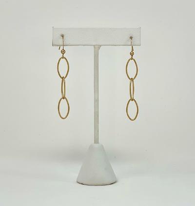 Gold Plated Triple Hoop Earrings