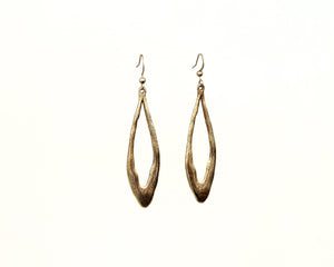 Gold Oval Earrings
