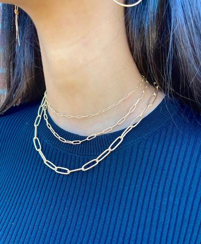 Texture Paper Clip Necklace (exclusively-ours) – Stephanie Occhipinti Design