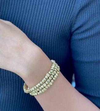 Gold Nugget Bracelet 