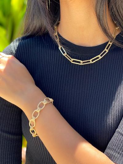 Gold Chunky Chain Bracelet 
